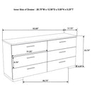 Jeremaine 5 Pc Bedroom Sets White