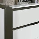 BIRSFELDEN Cal.King, E.King, & Queen Bed w/ Drawers, White