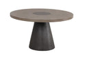 Broager 5 Pc Dining Table Set (Light Gray Caster Chairs)