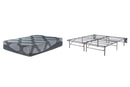 12 Inch Ashley Hybrid Queen Foundation with Mattress