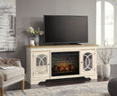 Realyn 74" TV Stand with Electric Fireplace image