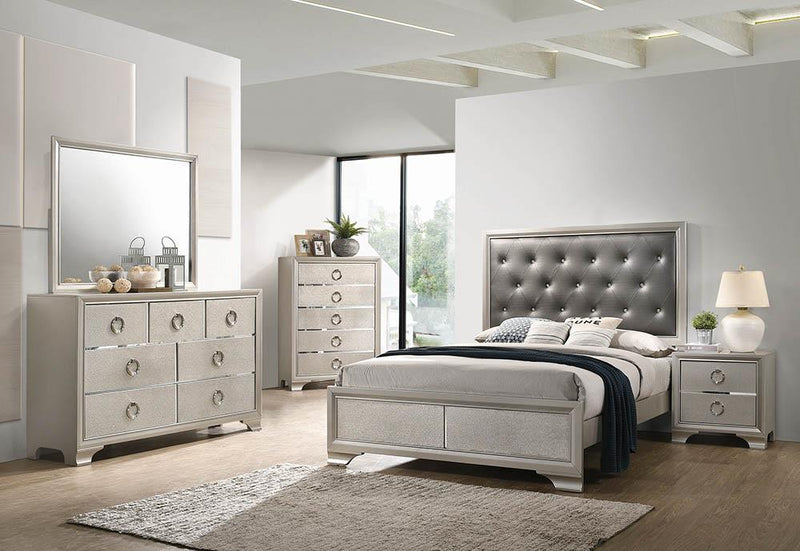 Salford 5-piece Queen Bedroom Set Metallic Sterling image