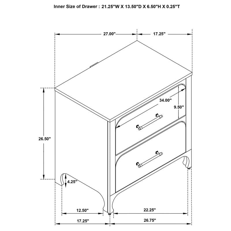 Anastasia 5 Pc Bedroom Set