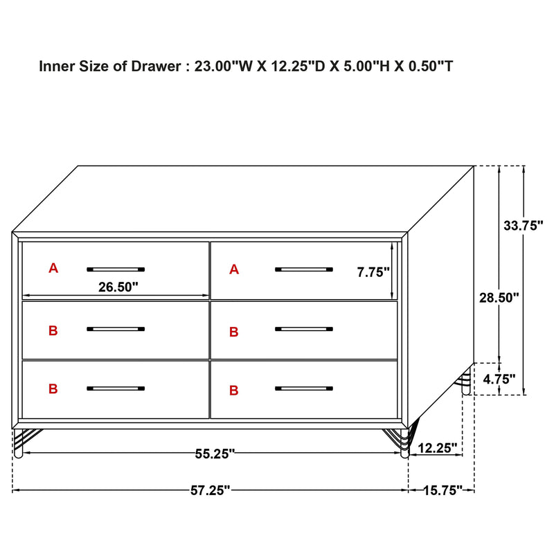 Lucia 4 Pc Bedroom Set