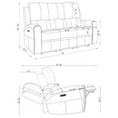 Brickston Triple Power Reclining Sofa Set