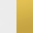 Elsa 2-door Accent Cabinet with Adjustable Shelves White and Gold