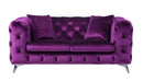 Acme Furniture Atronia Loveseat in Purple 54906