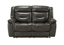 Acme Imogen Power Motion Loveseat in Gray Leather-Aire 54806