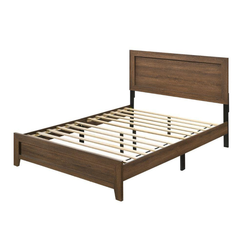 Miquell - Queen Bed - Brown, Light - 84"