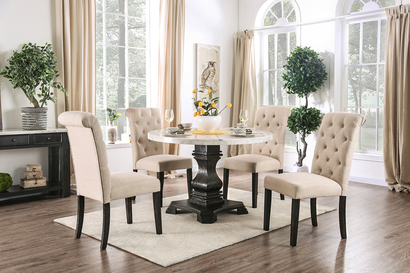 ELFREDO 5 Pc. Round Dining Table Set