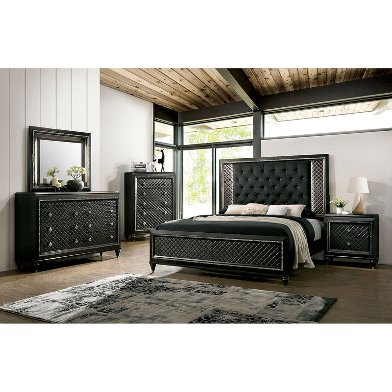 Demetria Metallic Gray 4 Pc. Queen Bedroom Set