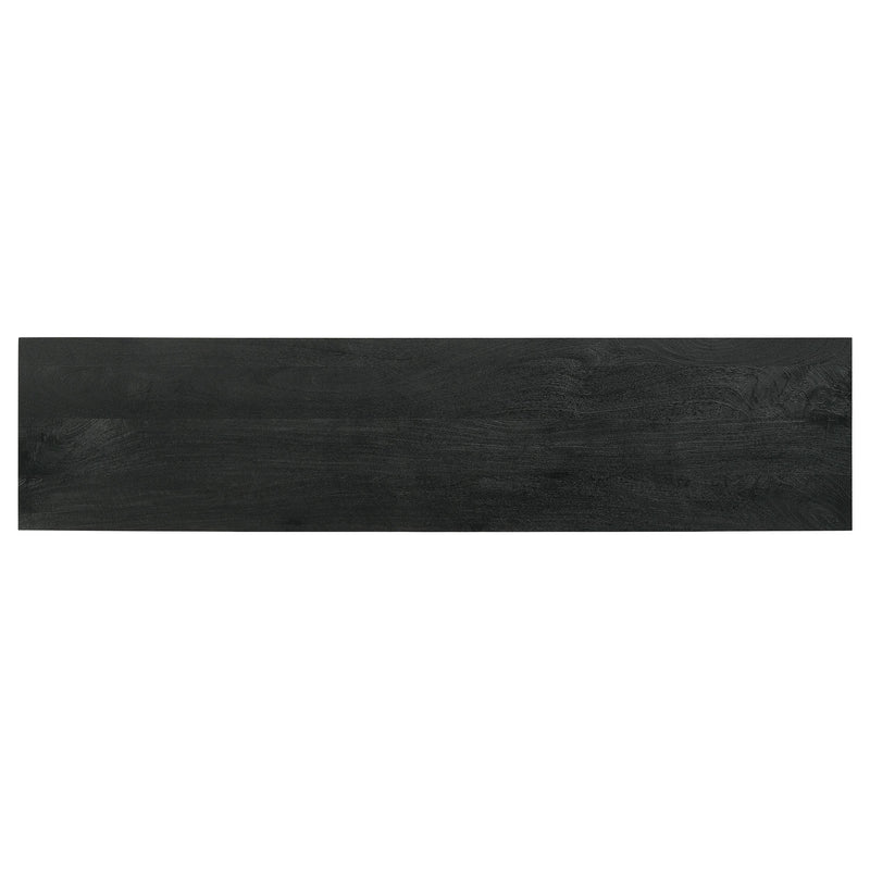 Marsden 2-door Wood 70" TV Stand Charcoal Black