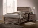 Kauffman California King, E.king, & Queen Panel Bed Washed Taupe