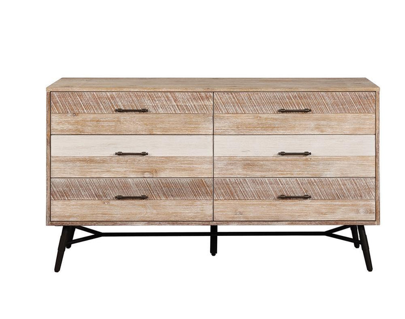 Marlow 6-drawer Dresser Rough Sawn Multi