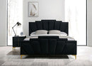 FLORIZEL Cal.King, E.King & Queen Bed, Black & Red