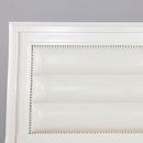 Golva E.King & Queen Bed White & Silver