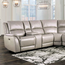 GORGIUS Power Sectional, Light Gray