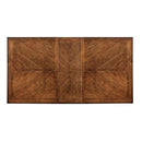 HARRISBURG Vintage White/Dark Oak Dining Table w/ 18" Butterfly Leaf