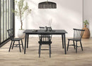 Beale Dining Table Walnut & Black