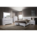 CHRISSY E.King, Full, & Queen Bed White, Grey, & Black