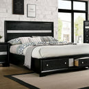 CHRISSY E.King, Full, & Queen Bed White, Grey, & Black