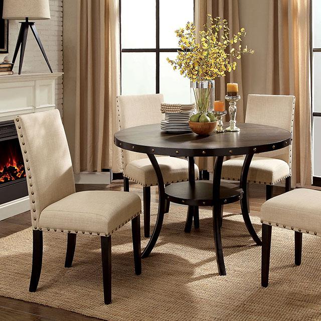 Kaitlin Light Walnut Round Dining Table image