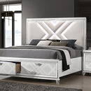 Emmeline 4 & 5 Piece Queen Bedroom Set Gray & White