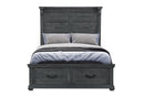 TATUM GREY QUEEN BED WITH STORAGE