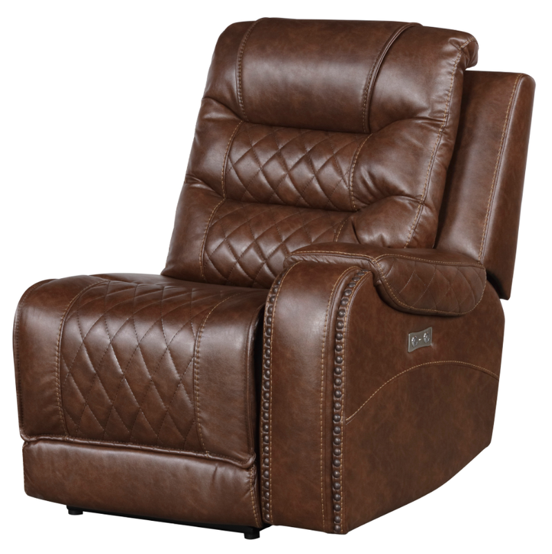 Putnam Power Right Side Reclining Chair with USB Port in Brown 9405BR-RRPW image