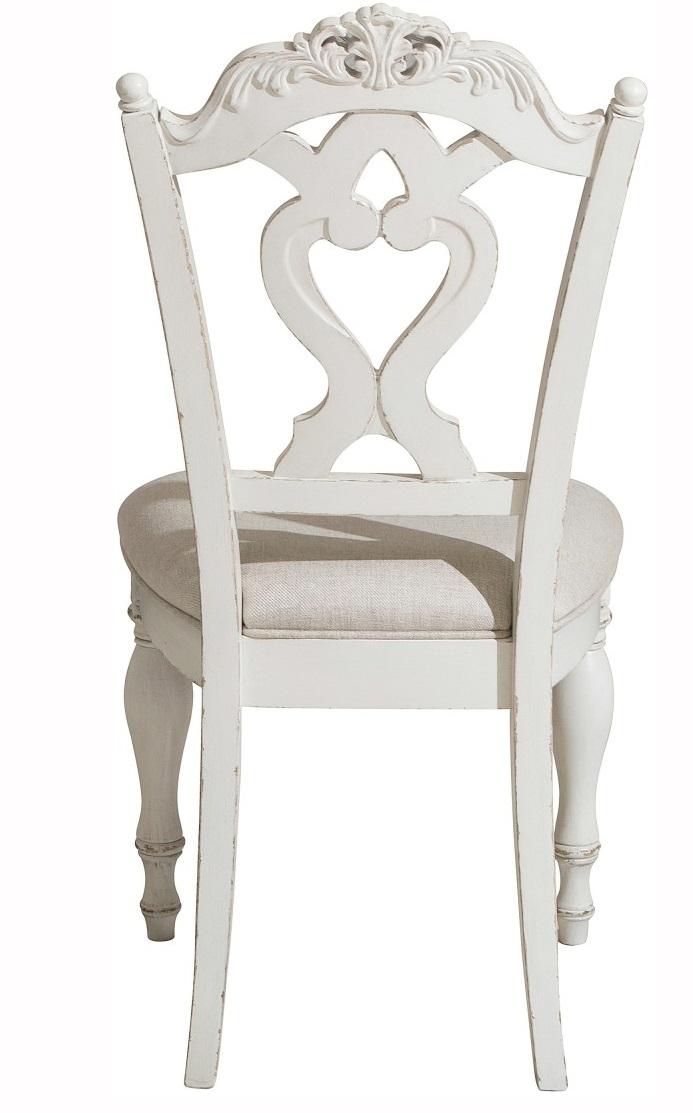 Homelegance Cinderella Chair in Antique White with Grey Rub-Through 1386NW-11C