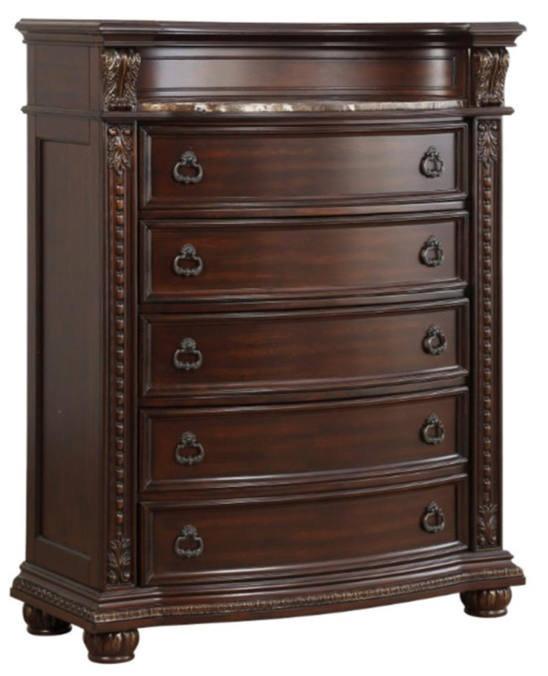 Homelegance Cavalier Chest in Dark Cherry 1757-9