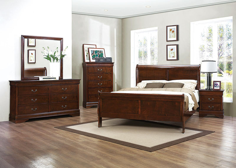 Homelegance Mayville 6 Drawer Dresser in Brown Cherry 2147-5