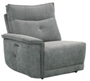 Tesoro Left Side Reclining Chair in Dark Gray 9509DG-LR