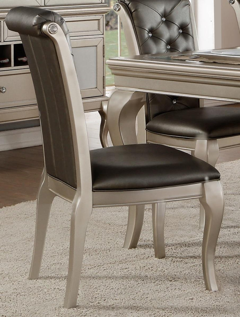 Crawford Side Chair in Silver (Set of 2)