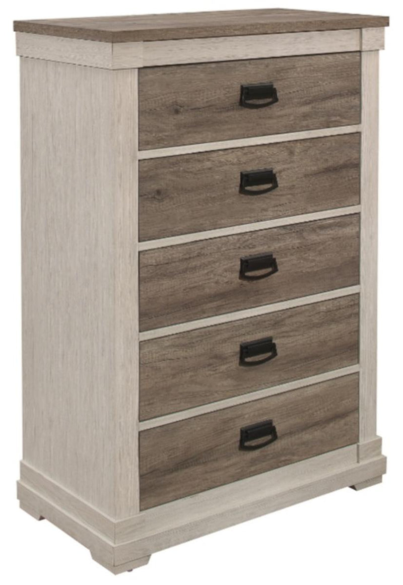 Arcadia Chest in White & Weathered Gray 1677-9