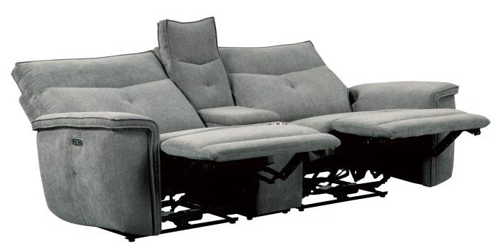 Tesoro Power Double Reclining Loveseat in Dark Gray 9509DG-2CNPWH*