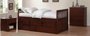 Rowe Twin/Twin Trundle Bed w/ Two Storage Drawers in Dark Cherry B2013PRDC-1*