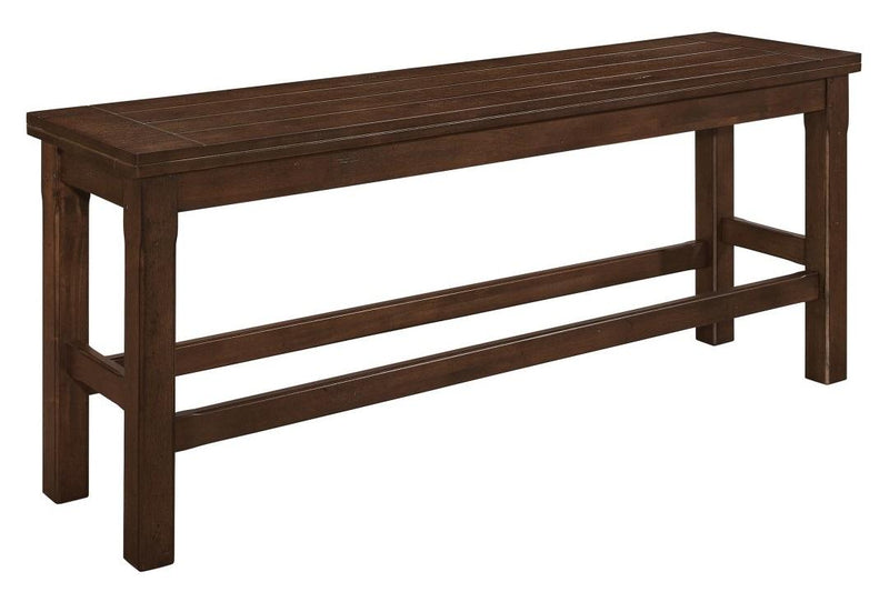 Schleiger Counter Height Bench in Dark Brown 5400-24BH