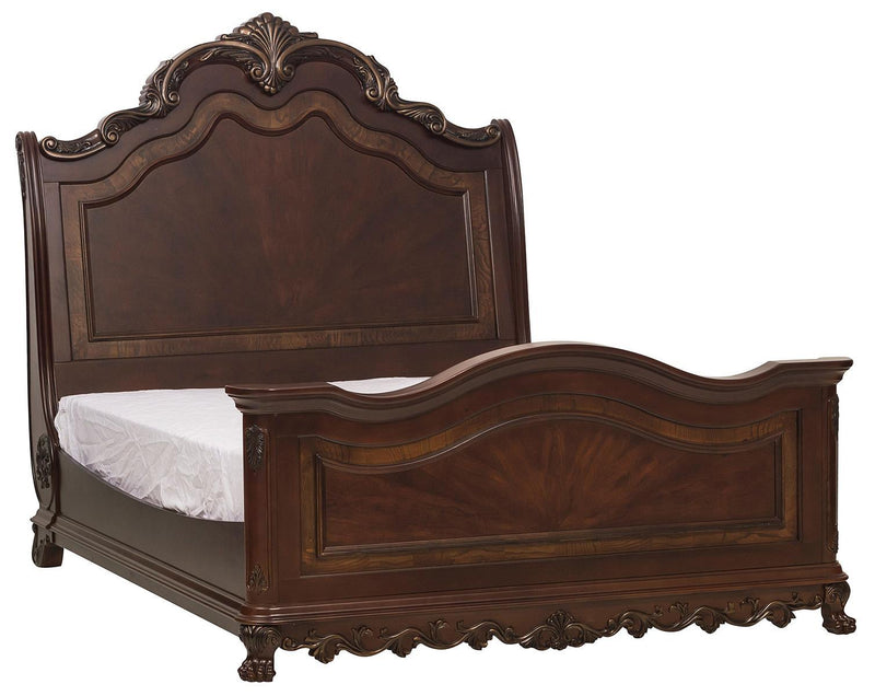 Deryn Park Queen Sleigh Bed in Cherry 2243SL-1 image