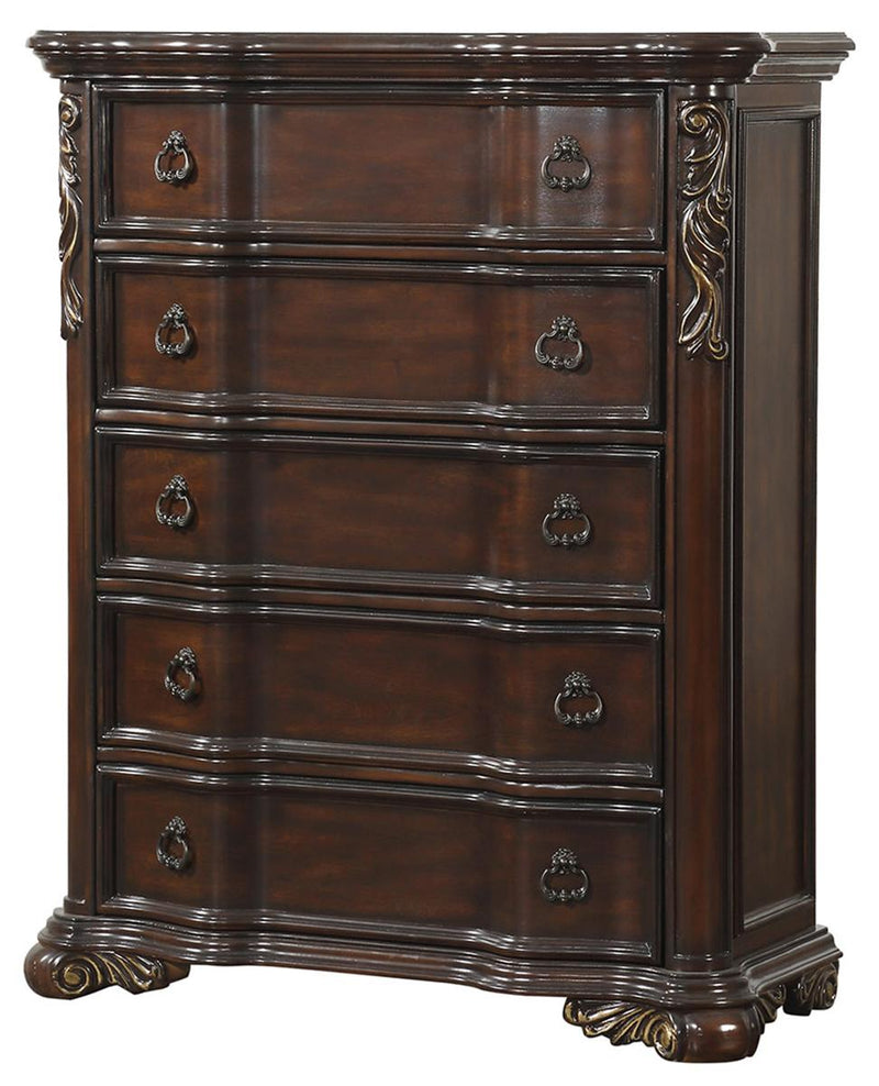 Royal Highlands 5 Drawer Chest in Rich Cherry 1603-9 image