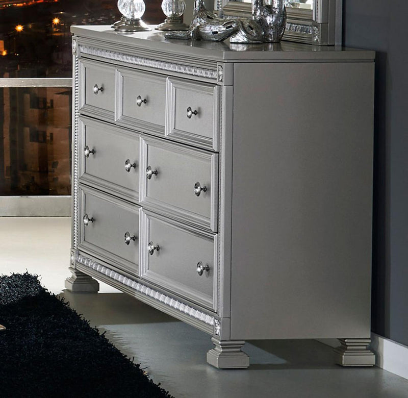 Bevelle 7 Drawer Dresser in Silver 1958-5 image