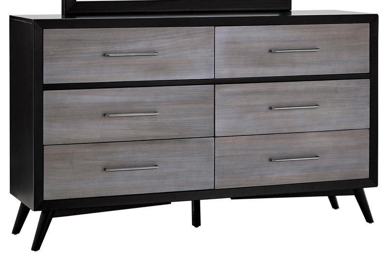 Raku 6 Drawer Dresser in Gray 1711-5 image