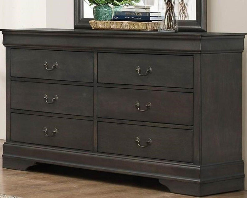 Homelegance Mayville 6 Drawer Dresser in Gray 2147SG-5 image