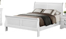 Mayville Queen Sleigh Bed in White 2147W-1
