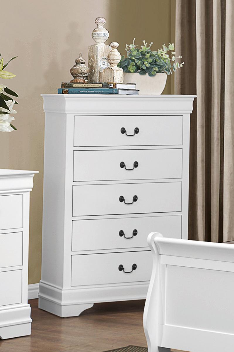 Mayville 5 Drawer Chest in White 2147W-9 image