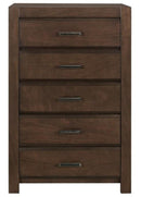 Erwan 5 Drawer Chest in Dark Walnut 1961-9