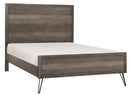 Urbanite King Panel Bed in Tri-tone Gray 1604K-1EK