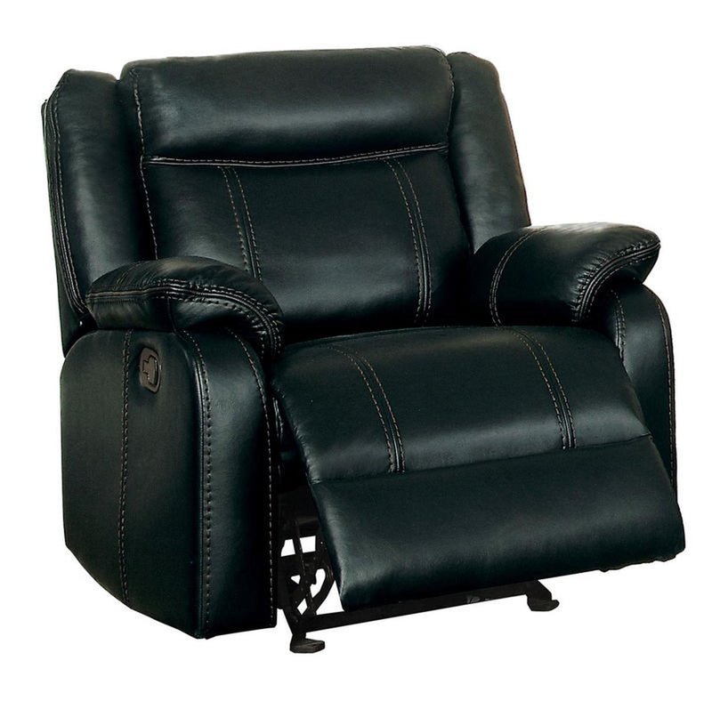 Jude Glider Recliner Chair in Black 8201BLK-1 image