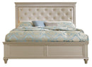 Celandine King Panel Bed in Pearl/Silver 1928K-1EK*
