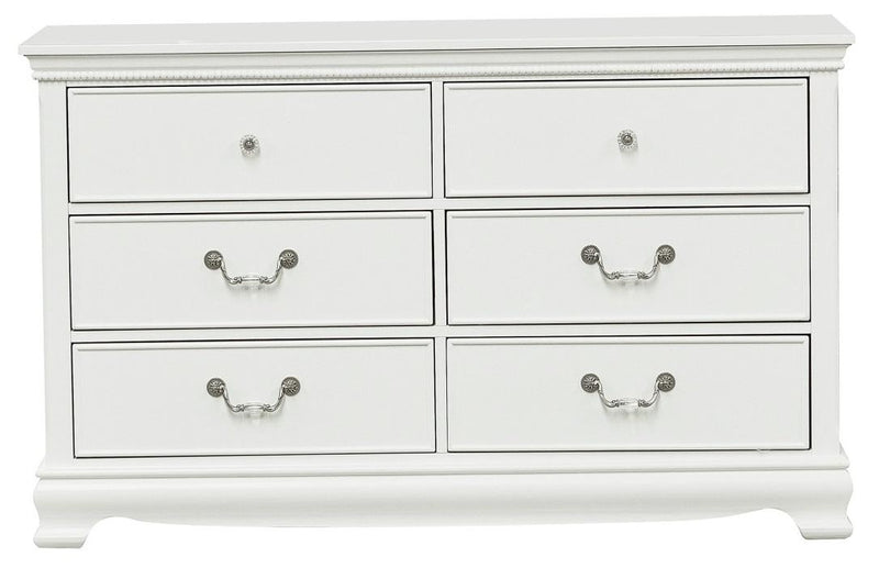 Homelegance Lucida 6 Drawer Dresser in White 2039W-5 image